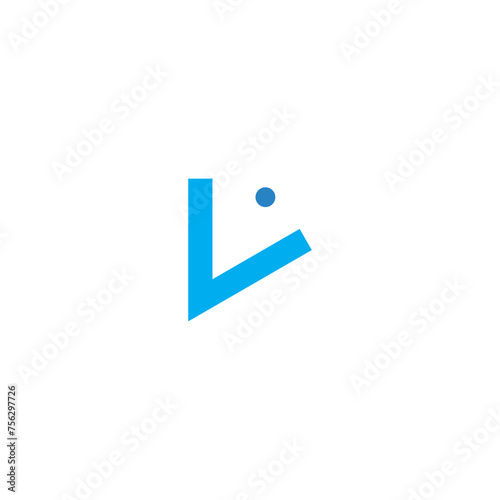 Letter V logo design photo