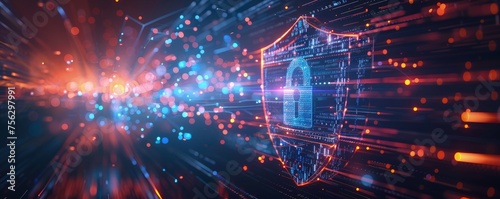 encryption Cyber security and data protection, Network security, protect financial transaction data,a background for cyber security with copy space