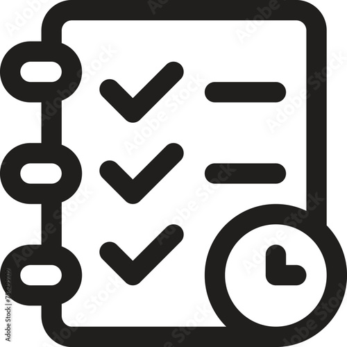 Daily Task vector icon 