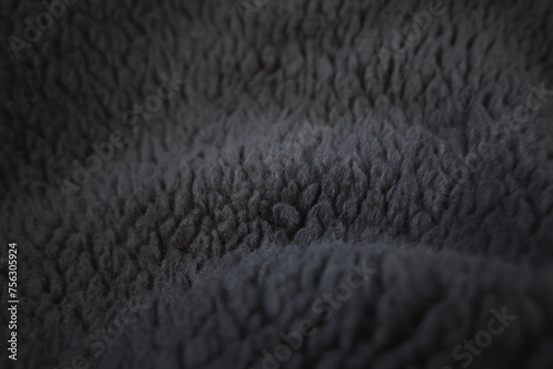 Texture and pattern of fluffy sweat feature charcoal color inside jacket 