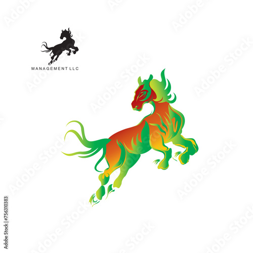 Jumping Horse logo design