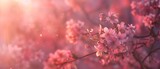 Pink Blossoms in Full Bloom A Celebration of Spring's Vibrant Colors Generative AI