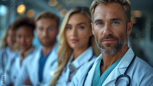 Group of doctors standing next to each other