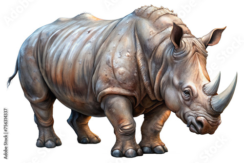 rhinoceros on a transparent background © Thanawat
