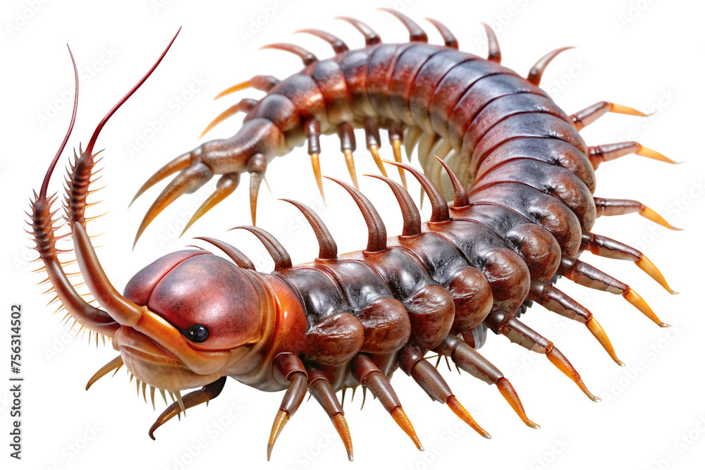 Fototapeta premium caterpillar on a transparent background