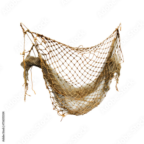 Fishing net. Isolated on transparent background. photo