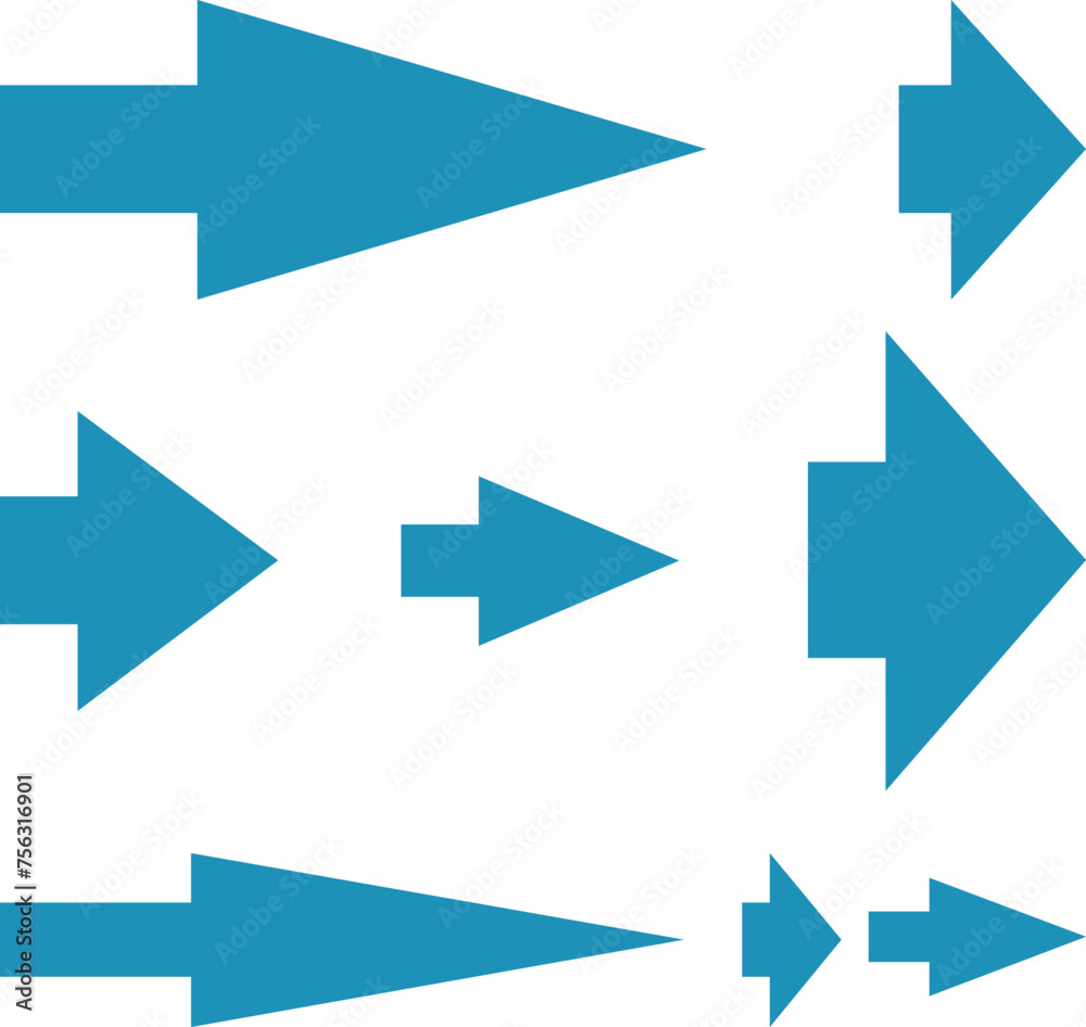 vector arrows of different sizes, arrow icons vector arrows of different sizes, arrow icons