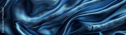 Abstract background with blue silk