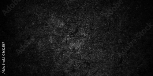Abstract design with textured black stone wall background. Modern and geometric design with grunge texture  elegant luxury backdrop painting paper texture design .Dark wall texture background space 