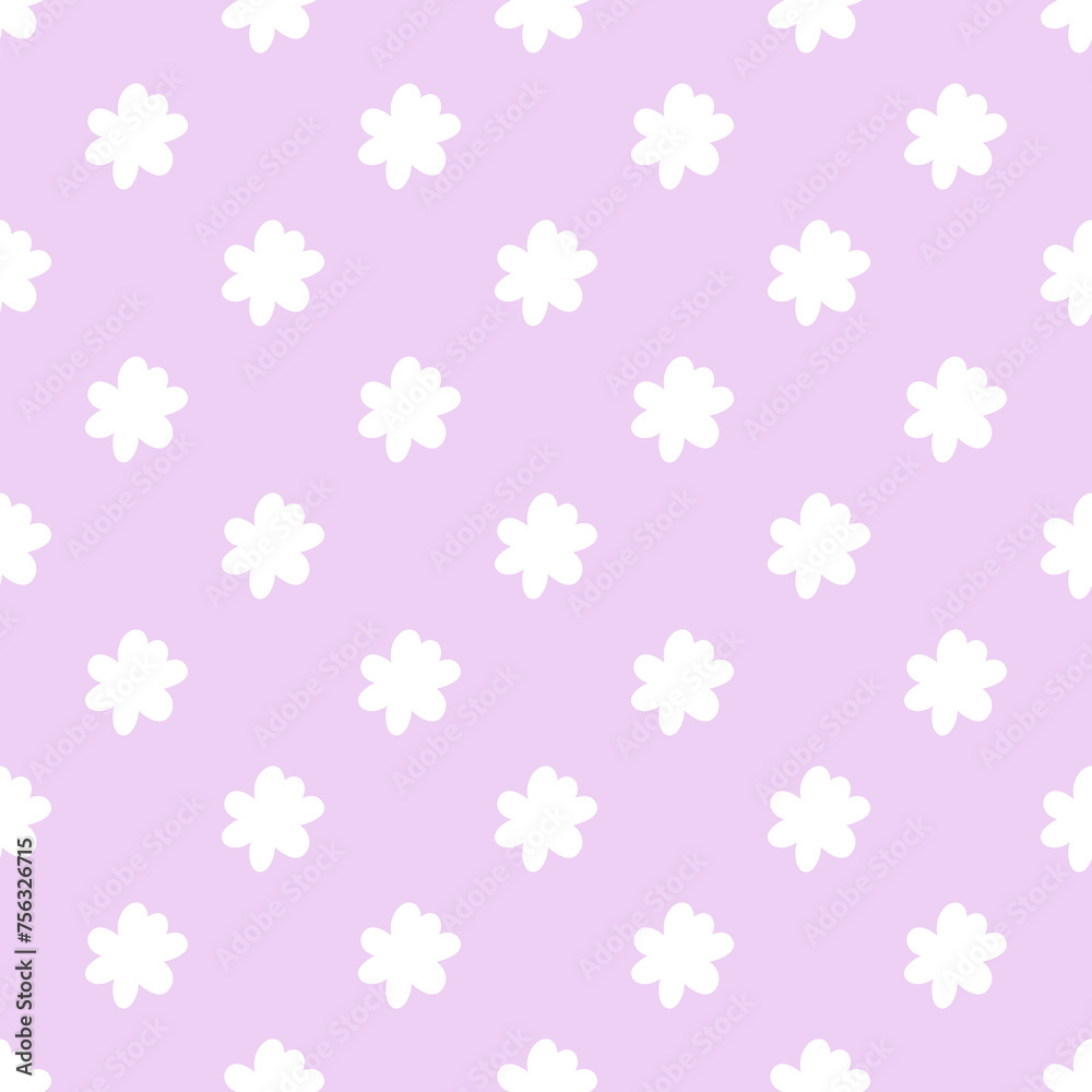 Floral seamless pattern. Simply floral design