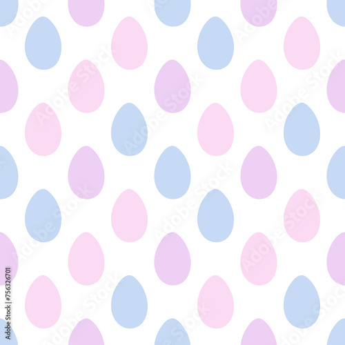 Easter seamless pattern with eggs. Easter eggs print.