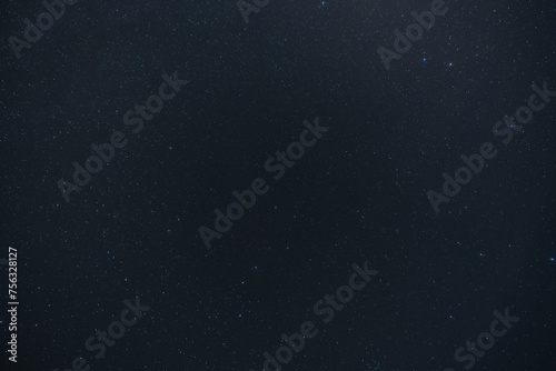 A clear starry sky shot with a wide-angle lens.
