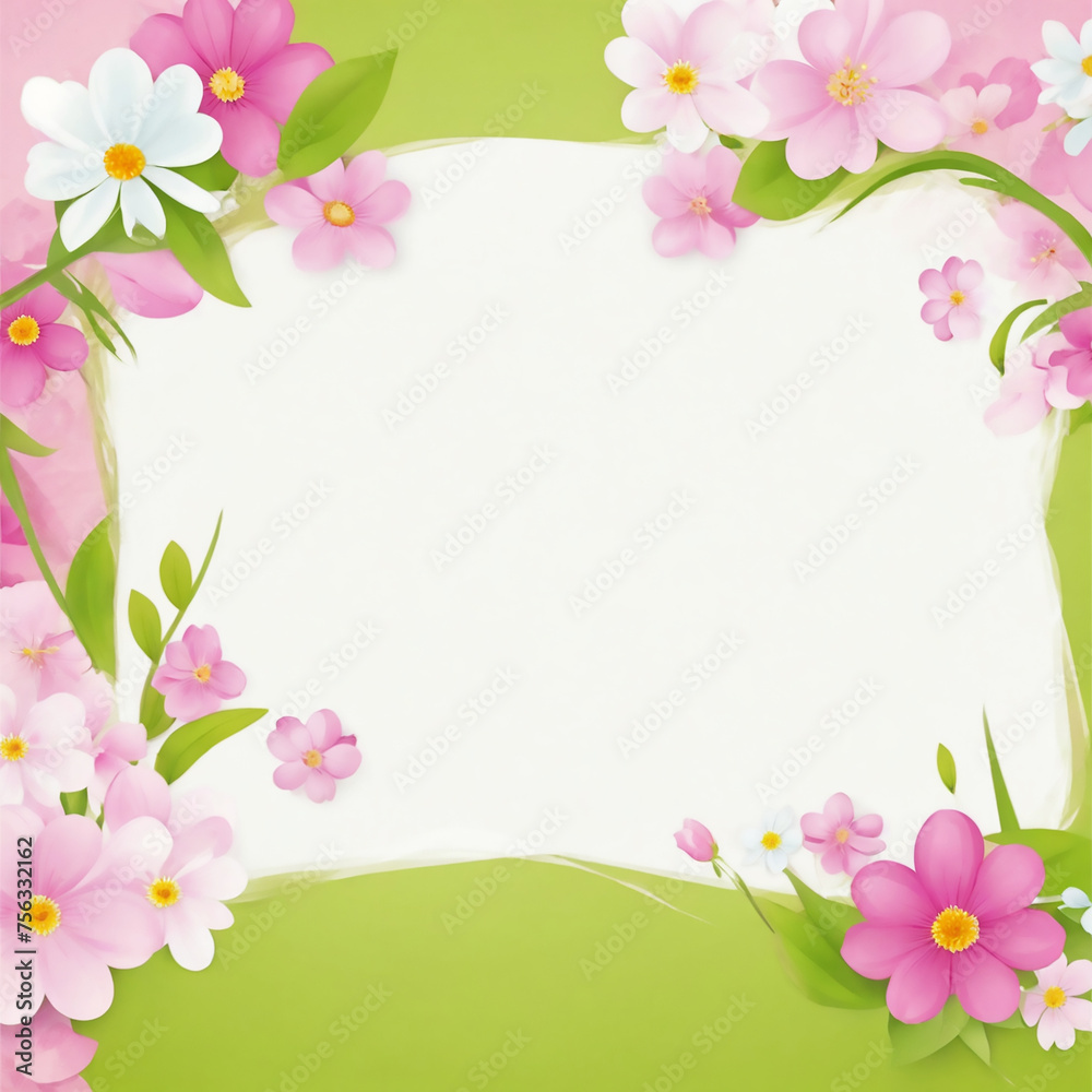 Spring Invitation Card Background. Ai generate Spring Invitation Card Background. Ai generate