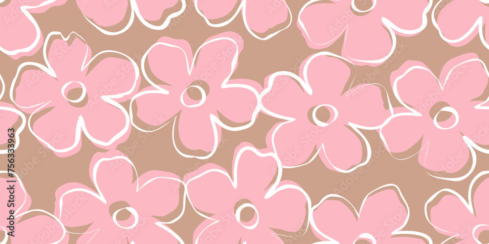 Exotic hand drawn flowers, seamless patterns with floral for fabric, textiles, clothing, wrapping paper, cover, banner, home decor, abstract backgrounds. Exotic hand drawn flowers, seamless patterns with floral for fabric, textiles, clothing, wrapping paper, cover, banner, home decor, abstract backgrounds.
