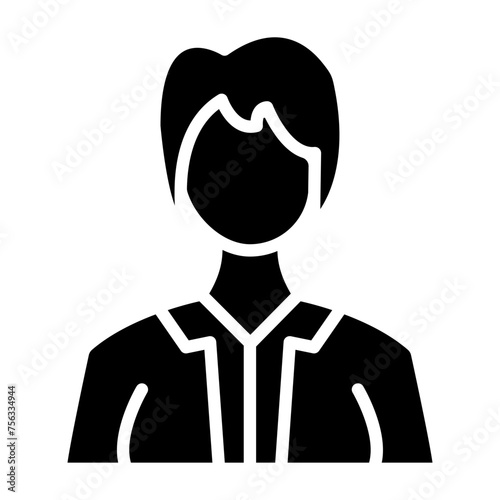 Air Hostess glyph icon