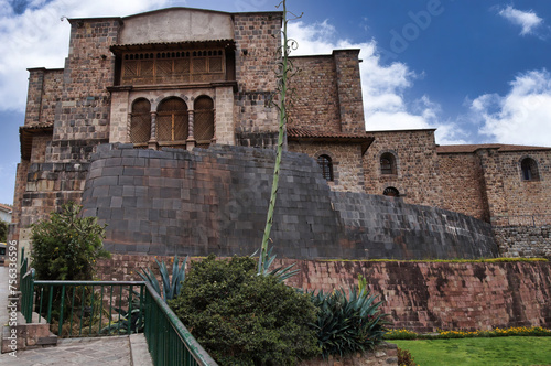 Temple of the Sun Korikancha, located in the city of Cusco (Cuzco) Peru photo