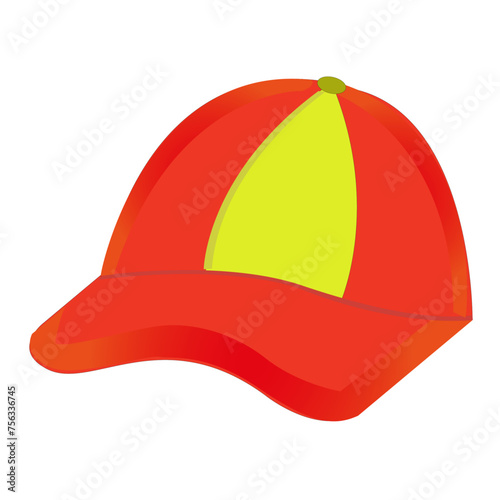 Casquette de golfeur sur fond blanc