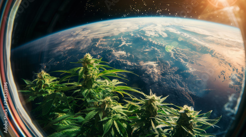 Marijuana grows on space station