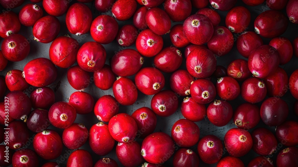 Realistic cranberries apart from each other photo pattern, flat color background, isometric, view from top, bird eye view, professional studio shoot Realistic cranberries apart from each other photo pattern, flat color background, isometric, view from top, bird eye view, professional studio shoot