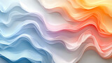Smooth gradient waves flowing in vibrant hues for a modern abstract background