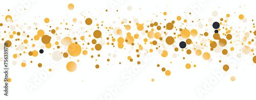 White Background With Orange and Black Circles