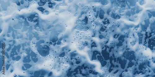 a top view photo of a editorial shot of a soapy water, pure, clean, beautiful studio lighting, scandinavian