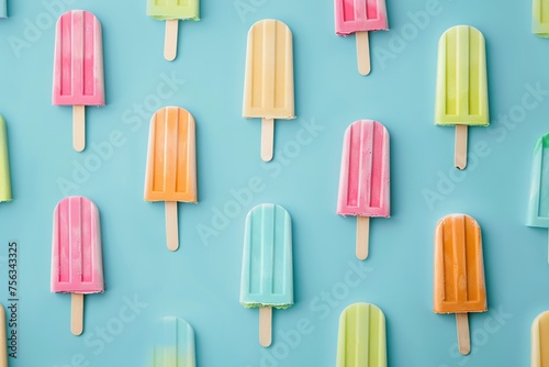 Popsicles on Parade A Colorful Celebration of Summer s Sweet Treats Generative AI