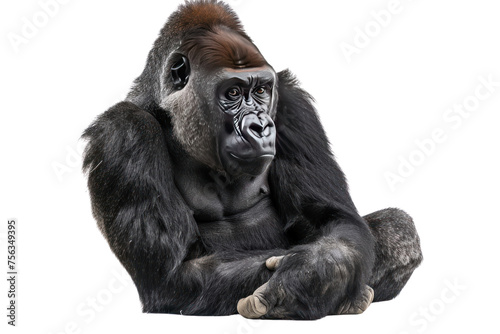 King Kong is big, black, and has long fur. © Jeerawut