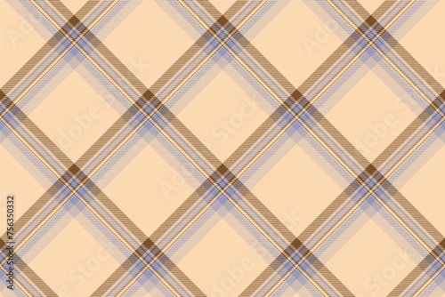 Tartan plaid background, diagonal check seamless pattern. Vector fabric texture for textile print, wrapping paper, gift card, wallpaper.