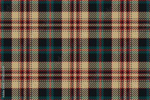 Seamless pattern of scottish tartan plaid. Repeatable background with check fabric texture. Vector backdrop striped textile print.