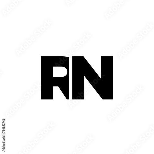Free Download Letter R and N, RN logo design template. Minimal monogram initial based logotype. - GFXLoad