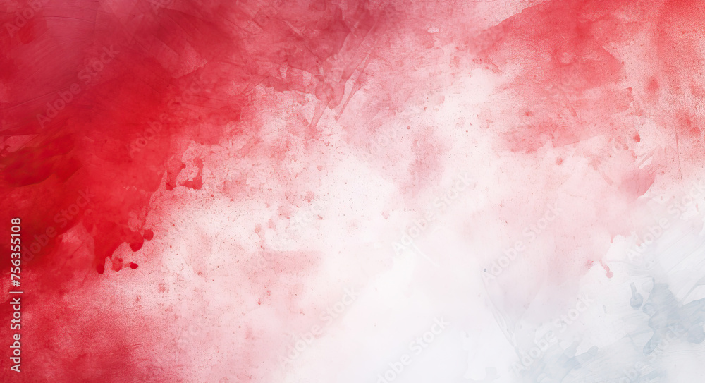 Red and White Background With Black Border