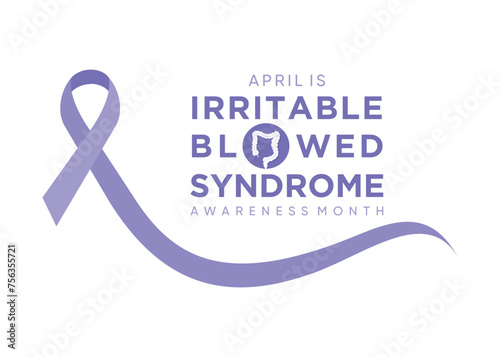 IBS awareness month celebrate in april month. photo