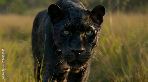 Front view of black panther © PSCL RDL