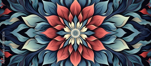 Flower Mandala. . Repeated Geometric Design For Fashion Interiors, Wallpapers, And Textiles. Calming Pattern for Stress Relief.