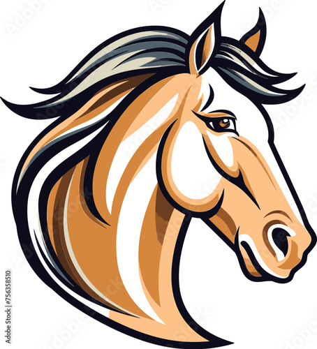 Equestrian Emblem Vector Illustration
