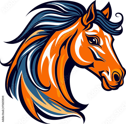 Charging Stallion Mascot Vector Design