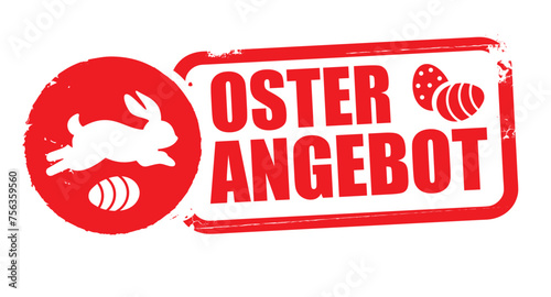 Oster Angebot vector illustration - deutscher Text