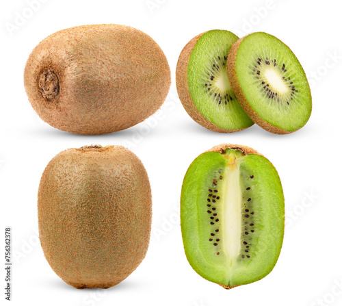 kiwi fruit isolated on transparent png © sommai
