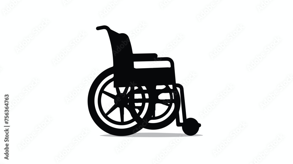 vector icon using a wheelchair vector symbol 