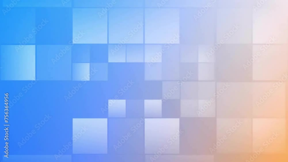 Animation of white shapes moving over blue background Animation of white shapes moving over blue background