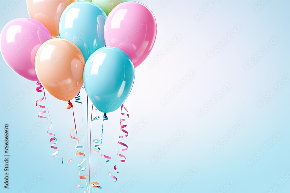 colorful balloons background