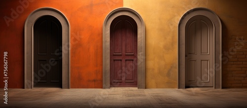 Composition of three doorways
