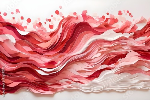 background red waves