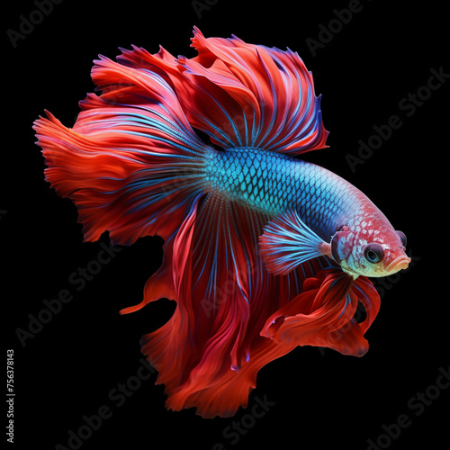 Fancy fighting fish are native to Thailand and are commonly raised for their beauty. © Gun