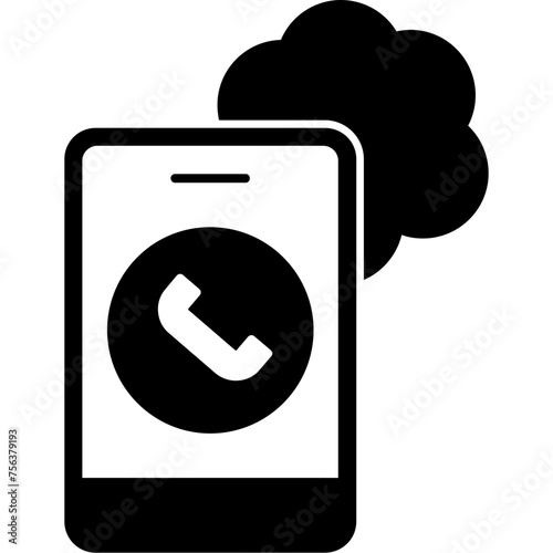 Cloud Based Calling Icon