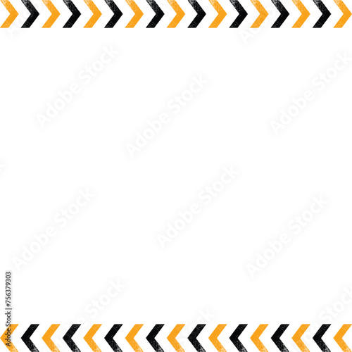 Warning striped square background, yellow and black stripes on the diagonal, danger vector template sign border yellow and black color Construction warning border