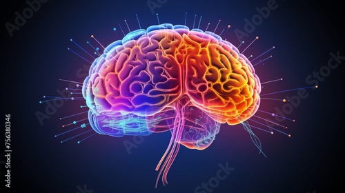 3d rendered illustration of human brain