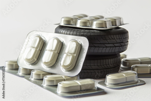 Pile of Pills on Tires