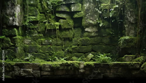 Among the ruins of an ancient jungle temple.